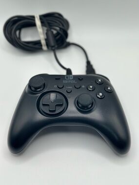 HORI TURBO WIRED FOR NINTENDO SWITCH BLACK CONTROLLER Like New TESTED